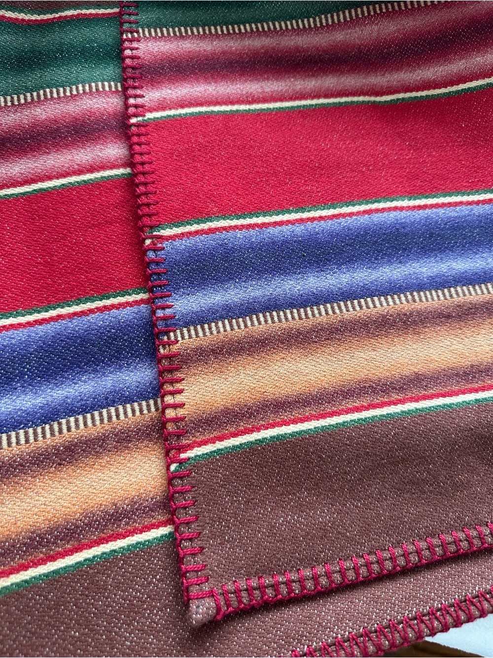 Vintage Ralph Lauren Country Wool Southwestern Wrap Skirt L USA 80s Ranch Core - Picture 13 of 16